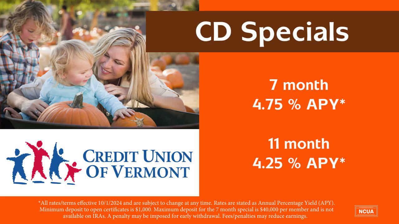 CD Specials: 7 Month, 4.75% APY; 11 Month, 4.25% APY. Click for details.