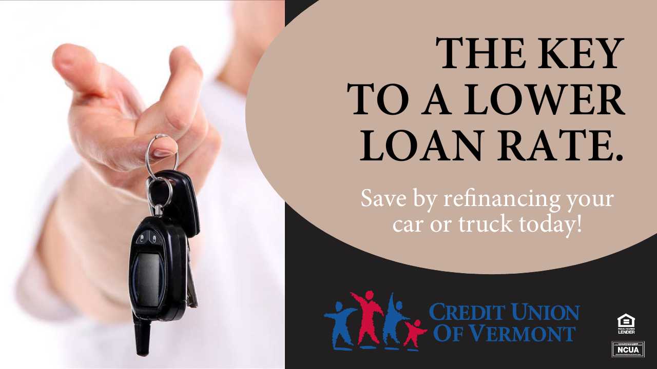 THE KEY TO A LOWER LOAN RATE.
Save by refinancing your car or truck today!