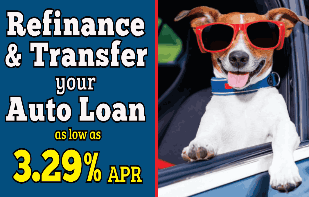 Refinance &amp; transfer your auto loan, as low as 3.29% APR